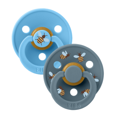 Bibs– studio collection σετ πιπίλες 2τμχ– bumblebee latex breeze mix–στρόγγυλη No2 12024101