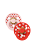 BIBS – STUDIO COLLECTION ΣΕΤ ΠΙΠΙΛΕΣ 2ΤΜΧ – POLKA DOT CANDY APPLE/BLOSSOM – ΣΤΡΟΓΓΥΛΗ No2 12034103