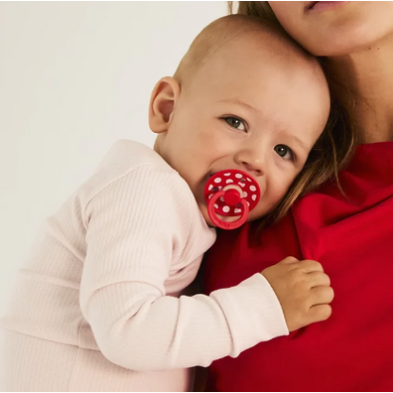 BIBS – STUDIO COLLECTION ΣΕΤ ΠΙΠΙΛΕΣ 2ΤΜΧ – POLKA DOT CANDY APPLE/BLOSSOM – ΣΤΡΟΓΓΥΛΗ No2 12034103