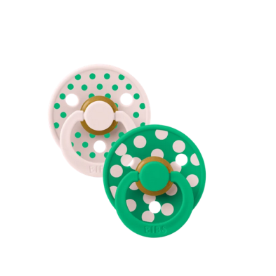 BIBS – STUDIO COLLECTION ΣΕΤ ΠΙΠΙΛΕΣ 2ΤΜΧ – POLKA DOT CACTUS/PETAL – ΣΤΡΟΓΓΥΛΗ No2 12034106