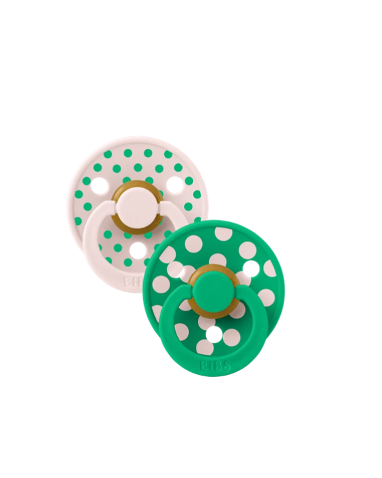 BIBS – STUDIO COLLECTION ΣΕΤ ΠΙΠΙΛΕΣ 2ΤΜΧ – POLKA DOT CACTUS/PETAL – ΣΤΡΟΓΓΥΛΗ No2 12034106