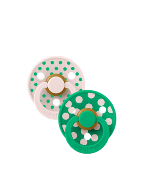 BIBS – STUDIO COLLECTION ΣΕΤ ΠΙΠΙΛΕΣ 2ΤΜΧ – POLKA DOT CACTUS/PETAL – ΣΤΡΟΓΓΥΛΗ No1 11034106