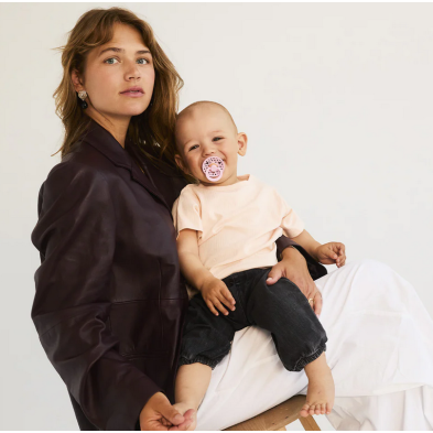 BIBS – STUDIO COLLECTION ΣΕΤ ΠΙΠΙΛΕΣ 2ΤΜΧ – POLKA DOT MOCHA/BABY PINK – ΣΤΡΟΓΓΥΛΗ No2 12034102 