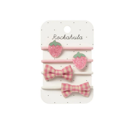Rockahula Παιδικά λαστιχάκια Φραουλίτσες γκλίτερ H2521P