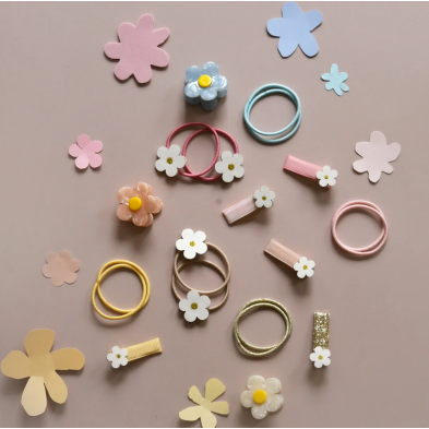  Mini Παιδικά κλιπς Μαργαρίτες H2529M 