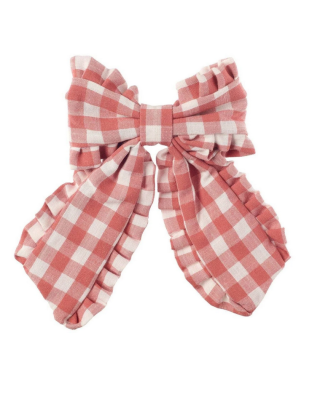 Rockahula Κλιπ με μακρύ φιόγκο και βολάν Gingham H2540P
