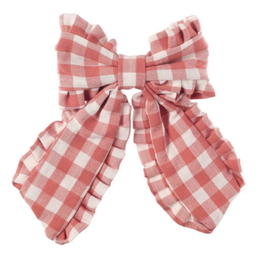 Rockahula Κλιπ με μακρύ φιόγκο και βολάν Gingham H2540P
