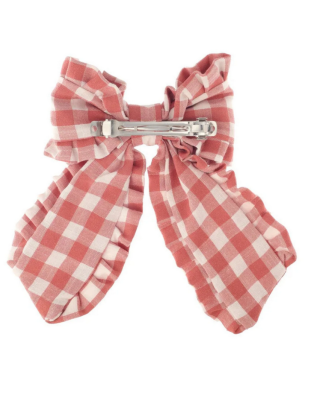 Rockahula Κλιπ με μακρύ φιόγκο και βολάν Gingham H2540P