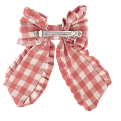 Rockahula Κλιπ με μακρύ φιόγκο και βολάν Gingham H2540P