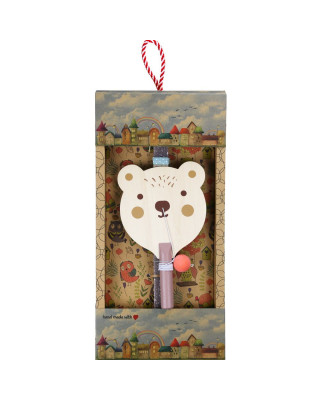 Synchronia Λαμπάδα Ρακέτα ζωάκι - Αρκουδάκι LA26009D