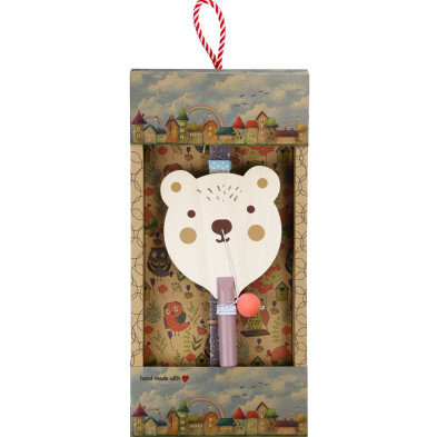 Synchronia Λαμπάδα Ρακέτα ζωάκι - Αρκουδάκι LA26009D