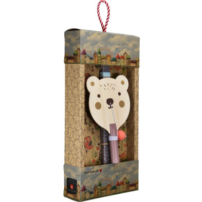 Synchronia Λαμπάδα Ρακέτα ζωάκι - Αρκουδάκι LA26009D