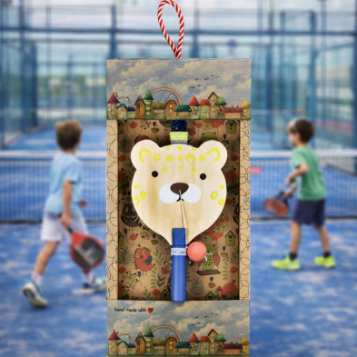 Synchronia Λαμπάδα Ρακέτα ζωάκι - Τίγρης LA26009A