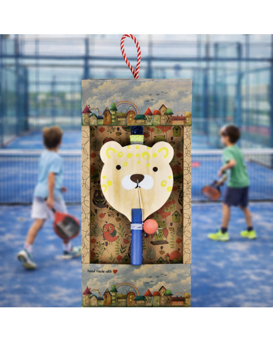 Synchronia Λαμπάδα Ρακέτα ζωάκι - Τίγρης LA26009A