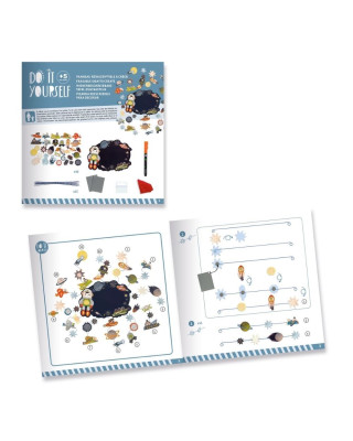 Djeco DIY φτιάχνω τον δικό μου πίνακα "Διάστημα"07916