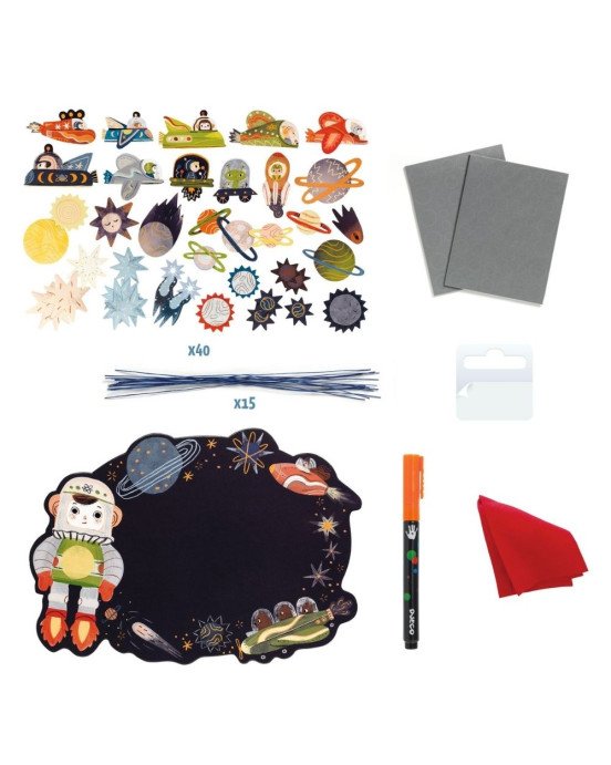 Djeco DIY φτιάχνω τον δικό μου πίνακα "Διάστημα"07916