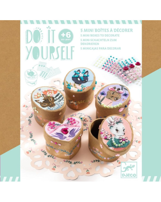 Djeco DIY φτιάχνω τα δικά μου μικρά κουτάκια με πετραδάκια 07918