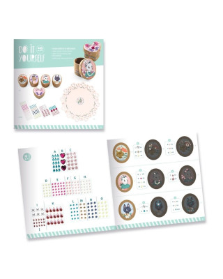 Djeco DIY φτιάχνω τα δικά μου μικρά κουτάκια με πετραδάκια 07918