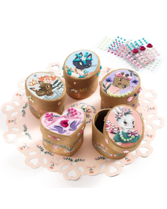 Djeco DIY φτιάχνω τα δικά μου μικρά κουτάκια με πετραδάκια 07918