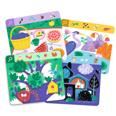 Djeco εκπαιδευτικό παιχνίδι παρατήρησης "Ζωάκια" 08236