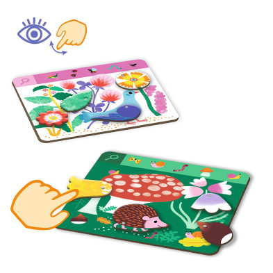 Djeco εκπαιδευτικό παιχνίδι παρατήρησης "Ζωάκια" 08236