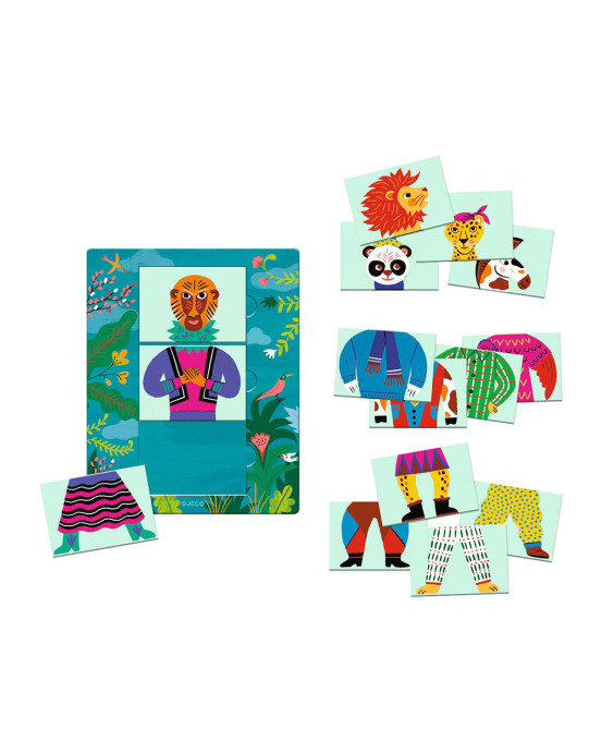 Djeco παζλ "Συνθέτω αστεία ζωάκια" 08247