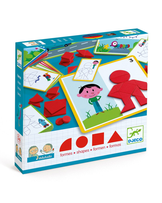 Djeco Τάγκραμ σύνθεση εικόνας Φόρμες σε κάρτες 08300