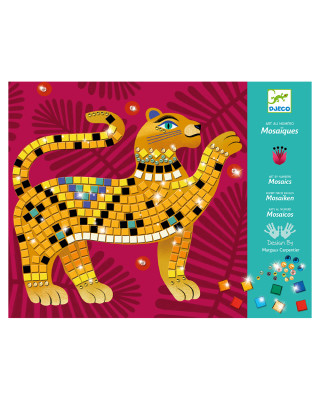 Djeco Κατασκευή Μωσαϊκό με Μεταλλικό Εφέ Ζώα της Ζούγκλας 09422