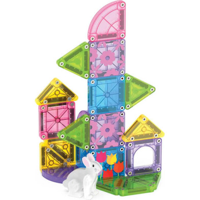 MAGNA-TILES microMAGS Spring Garden Travel Set 24 Τεμάχια – Μικρά Μαγνητικά Πλακίδια STEM Ταξιδιού 264024SG