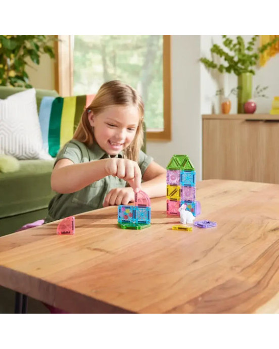 MAGNA-TILES microMAGS Spring Garden Travel Set 24 Τεμάχια – Μικρά Μαγνητικά Πλακίδια STEM Ταξιδιού 264024SG
