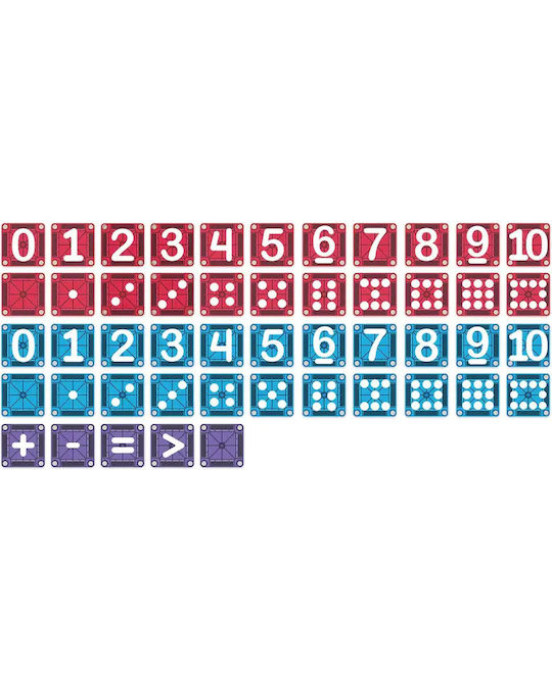 MAGNA-TILES microMAGS Learn Numbers 56 Τεμάχια – Μαγνητικά Πλακίδια STEM 254055LN