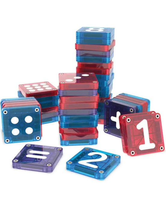 MAGNA-TILES microMAGS Learn Numbers 56 Τεμάχια – Μαγνητικά Πλακίδια STEM 254055LN