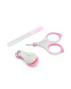 BabyOno: Σετ περιποίησης νυχιών για το μωρό με θήκη-Ροζ BN398/02