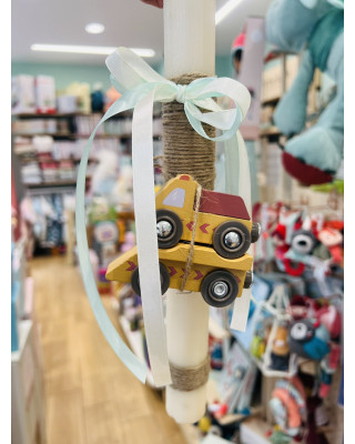 Lovelykids Λαμπάδα Ξύλινα αυτοκινητάκια 3 LOVCAR3