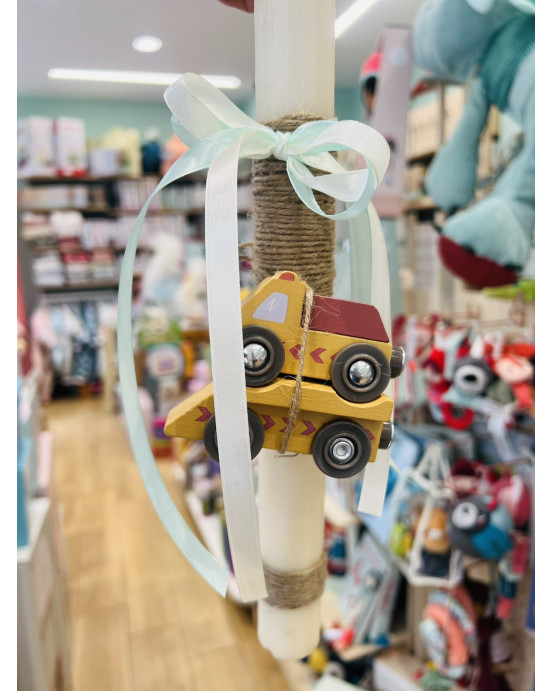 Lovelykids Λαμπάδα Ξύλινα αυτοκινητάκια 3 LOVCAR3