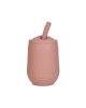 Ezpz Εκπαιδευτικό ποτήρι Mini Cup +9m καλαμάκι Blush MS-B7612U