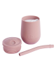 Ezpz Εκπαιδευτικό ποτήρι Mini Cup +9m καλαμάκι Blush MS-B7612U