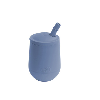 Ezpz Εκπαιδευτικό ποτήρι Mini Cup +9m  καλαμάκι Indigo MS-I2159U