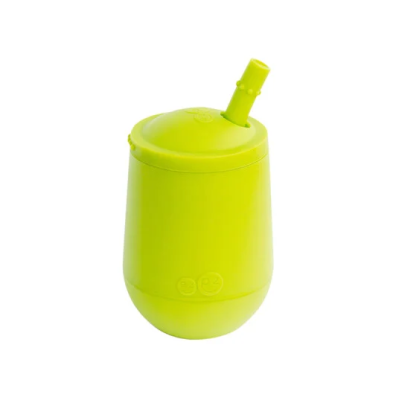 Ezpz Εκπαιδευτικό ποτήρι Mini Cup +9m καλαμάκι Lime MS-L381U