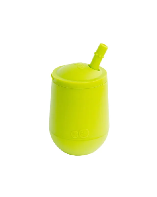 Ezpz Εκπαιδευτικό ποτήρι Mini Cup +9m καλαμάκι Lime MS-L381U