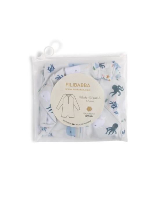 Filibabba Villads UV Suit Christian’s Whale Tales  3-4 ετών 108.00557
