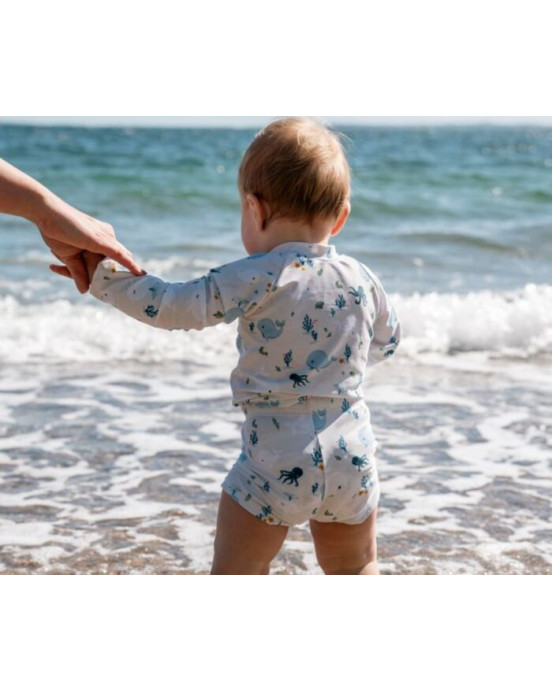 Filibabba Nor UV Shirt Christian’s Whale Tales 3-4 ετών 108.00565