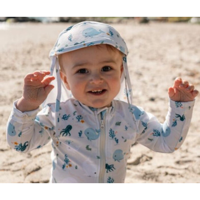 Filibabba Lykke UV Summer Hat – Christian’s Whale Tales one size (1-3 ετών) 108.00572