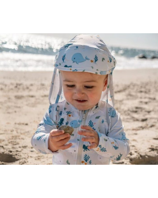 Filibabba Lykke UV Summer Hat – Christian’s Whale Tales one size (1-3 ετών) 108.00572