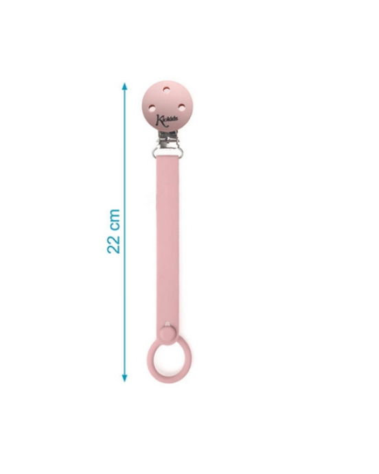 Kiokids Κλιπ Πιπίλας Σιλικόνης Ροζ 0+M 3703