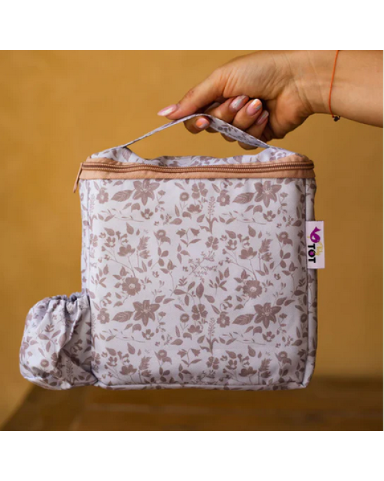 Tidy Tot Bundle Fleur De Jardin Rose Cover & Catch με Πιατάκι και Dinky Cup BLW  WBFJRO