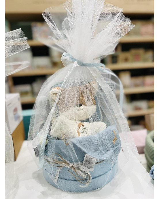 Lovelykids Σετ δώρου γαλάζιο για νεογέννητα LOV005