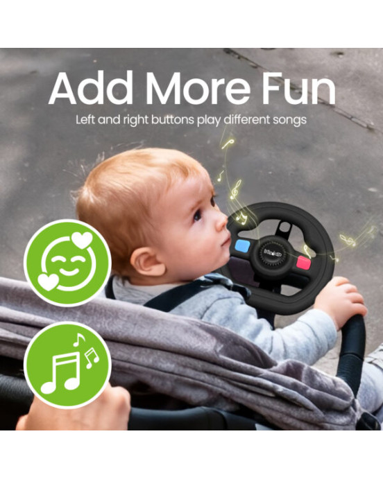 Babywise Παιχνίδι για Καρότσι Τιμόνι με Μουσική BW015