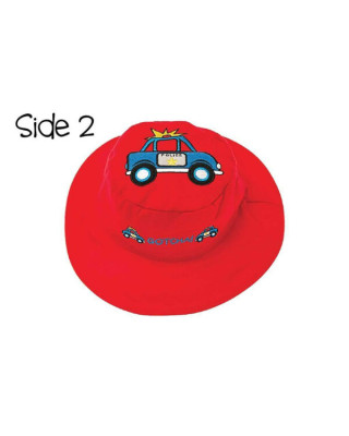 FlapJackKids  Καπέλο Διπλής Όψης UPF 50+ – Πυροσβεστικό  (Cotton)  LUV0117M