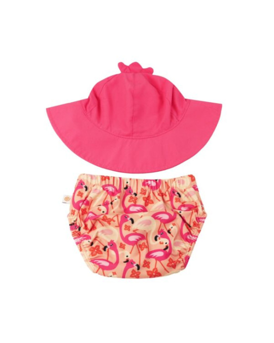 Zoocchini Σετ Μαγιό και Καπέλο UPF50+ Franny the Flamingo  ZOO12022